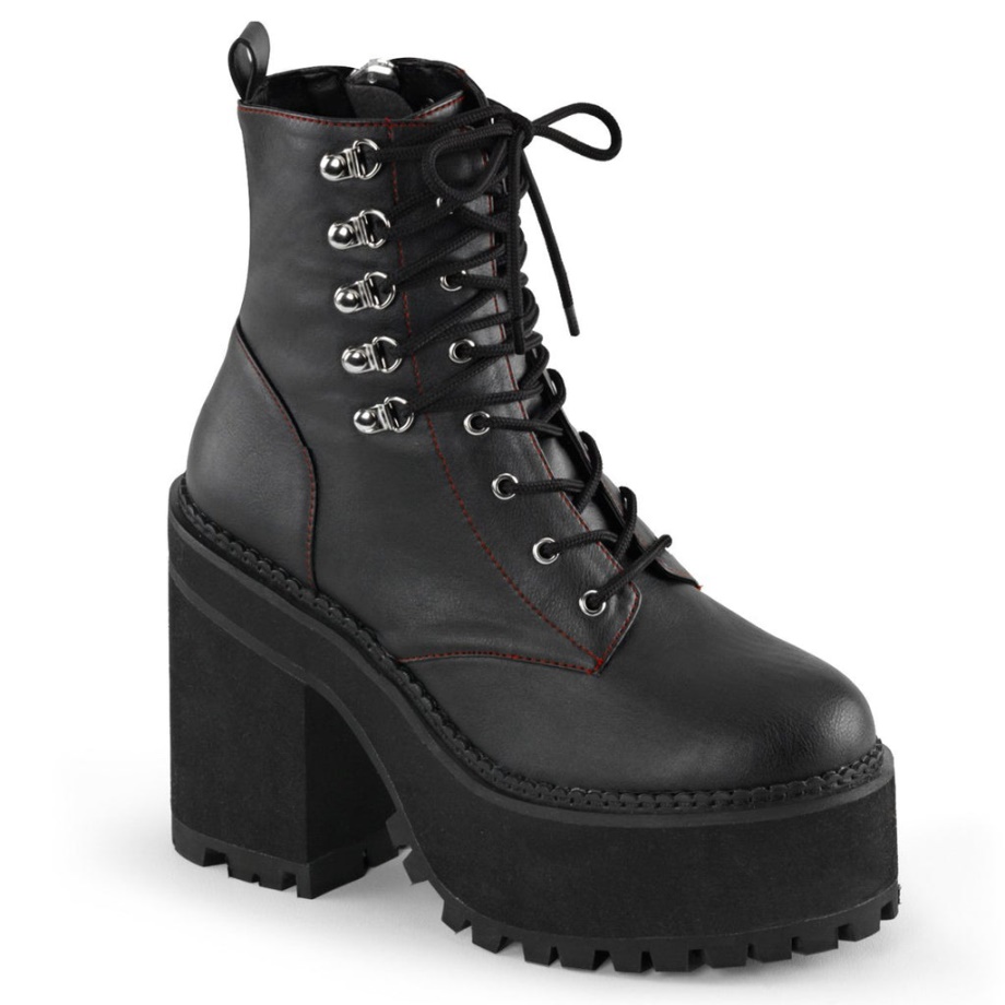 Assault-100 Demonia Ireland Black Vegan Leather