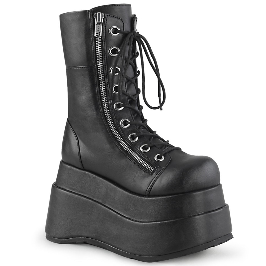 Bear-265 Demonia Ireland Black Vegan Leather