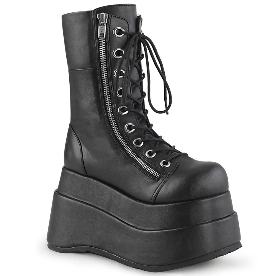 Bear-265 Demonia Ireland Black Vegan Leather