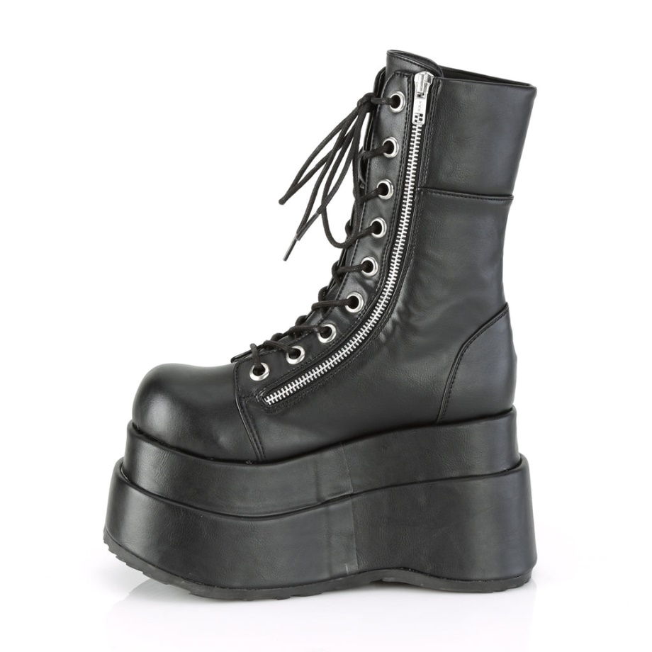 Bear-265 Demonia Ireland Black Vegan Leather