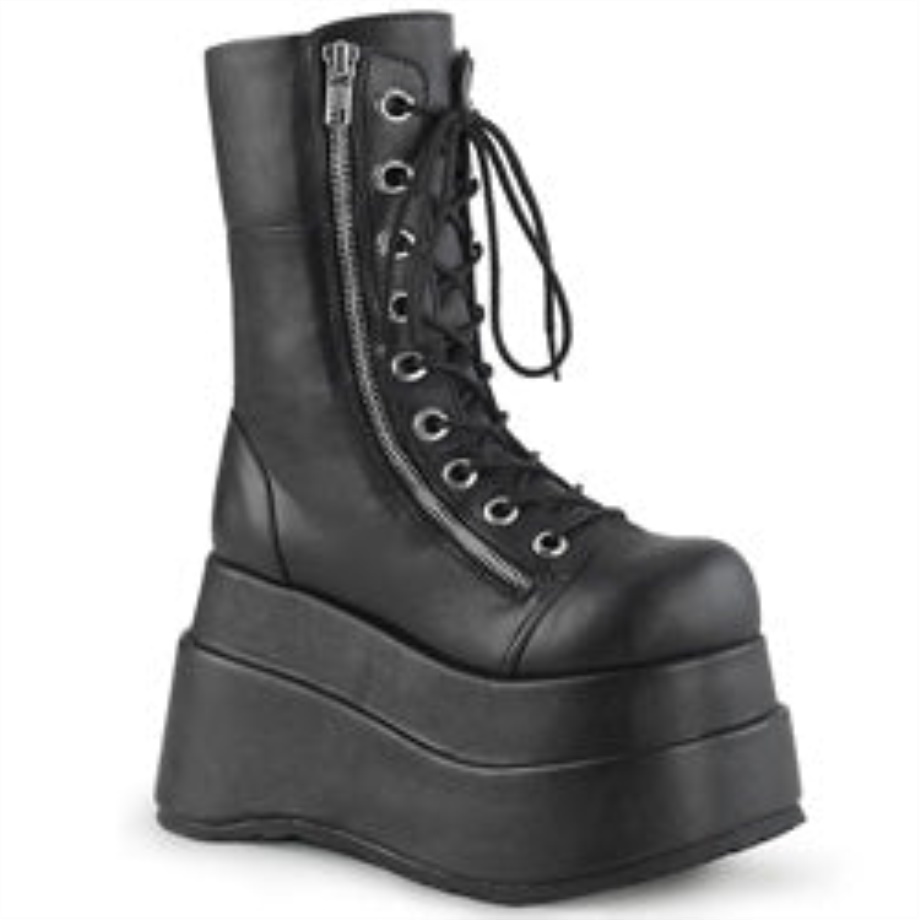 Bear-265 Demonia Ireland Black Vegan Leather