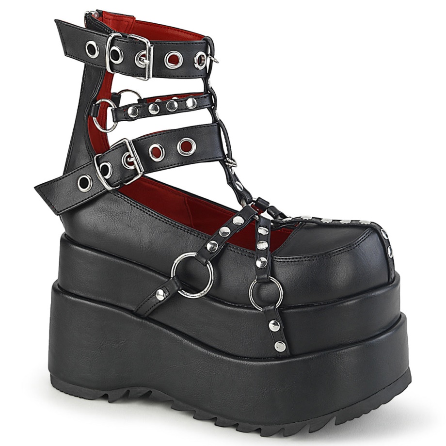 Bear-28 Black Vegan Leather Demonia Ireland