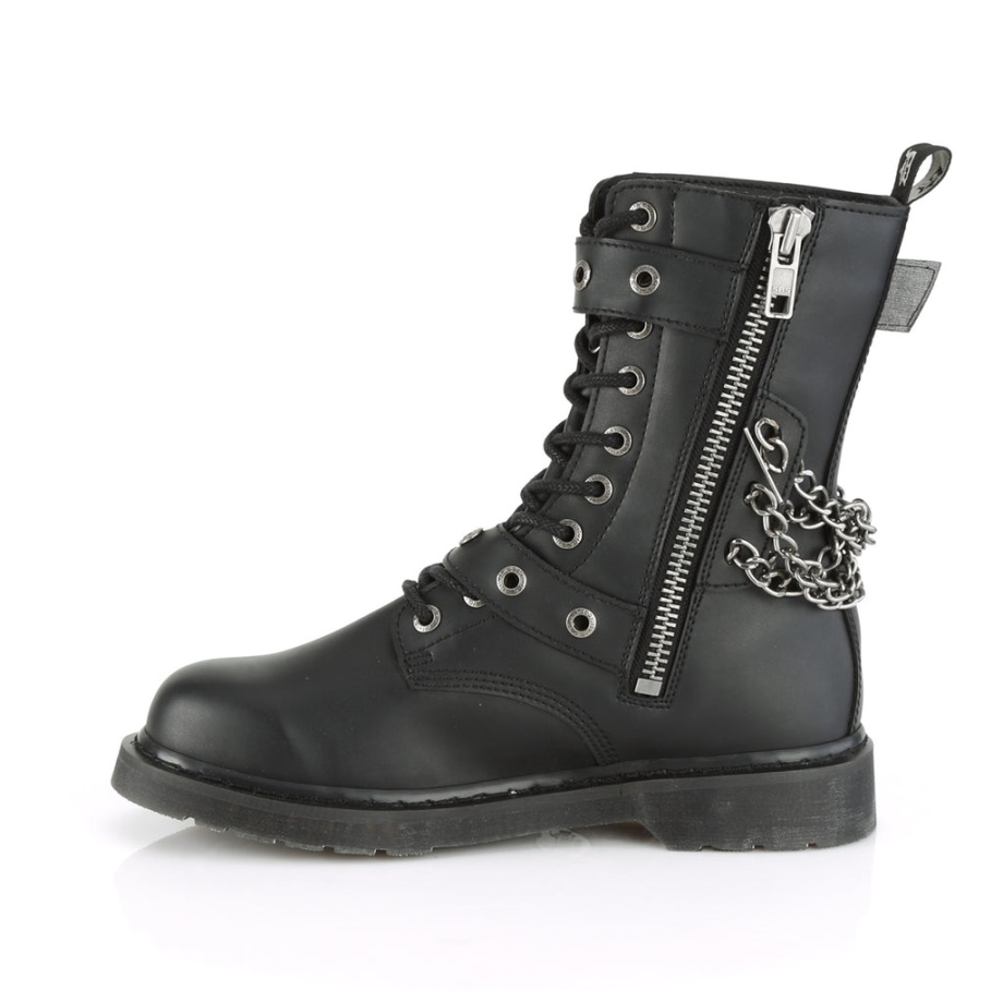 Bolt-250 Black Vegan Leather Demonia Ireland