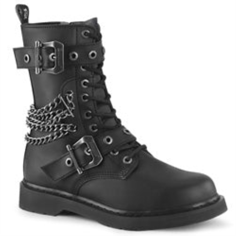 Bolt-250 Black Vegan Leather Demonia Ireland