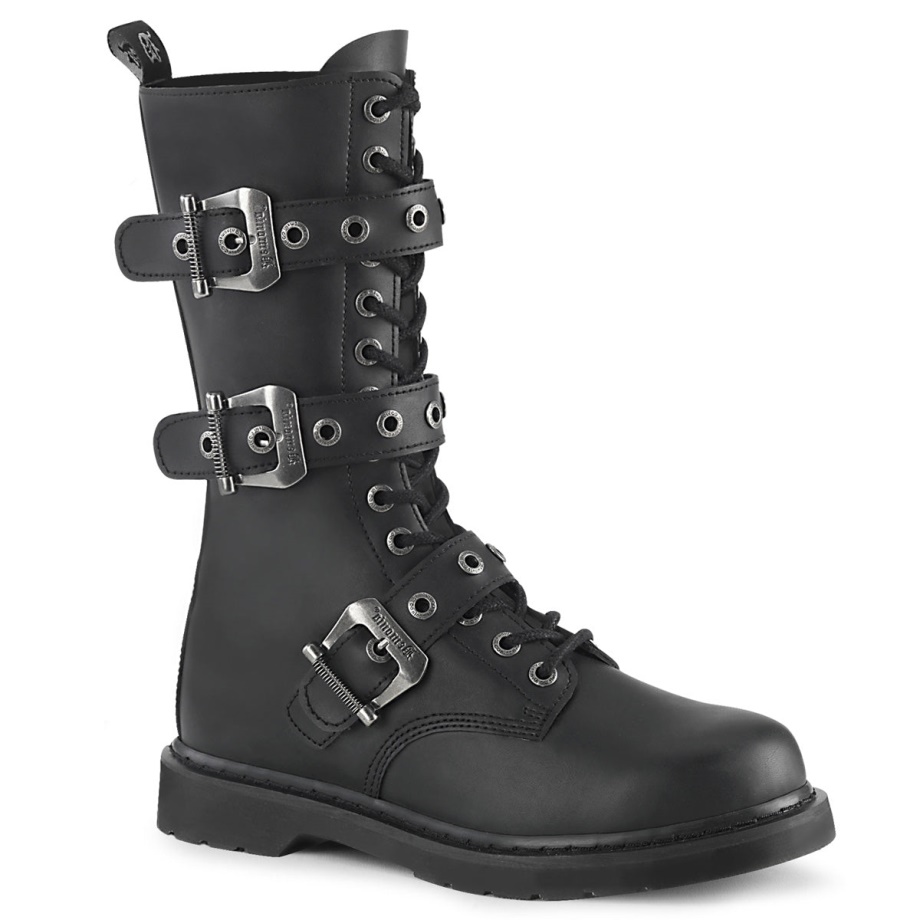 Bolt-330 Demonia Ireland Black Vegan Leather