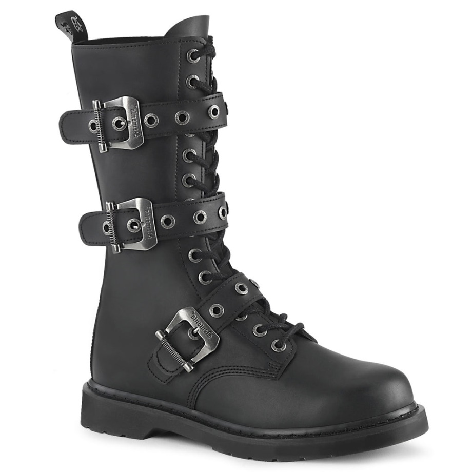 Bolt-330 Demonia Ireland Black Vegan Leather