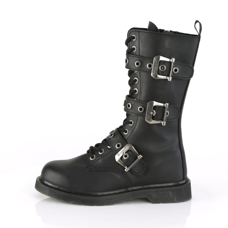 Bolt-330 Demonia Ireland Black Vegan Leather
