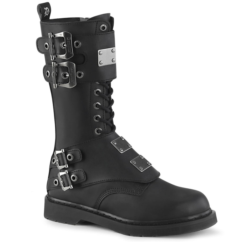 Bolt-345 Black Vegan Leather Demonia Ireland