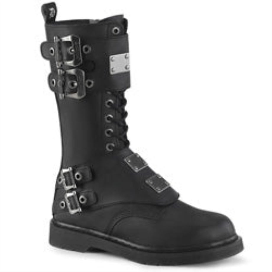 Bolt-345 Black Vegan Leather Demonia Ireland