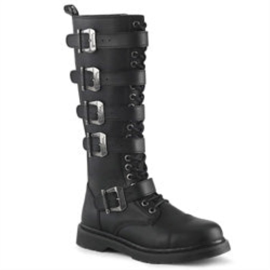 Bolt-425 Demonia Ireland Black Vegan Leather