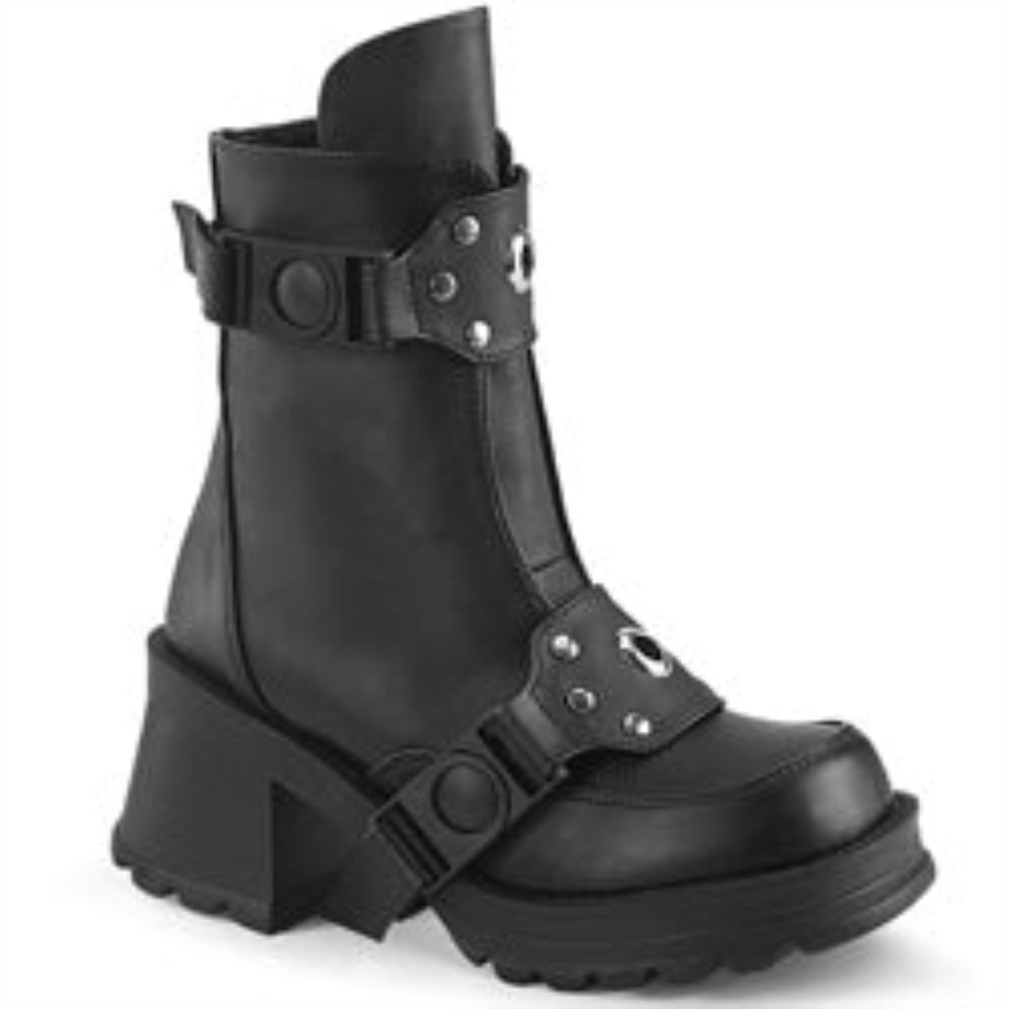 Bratty-56 Black Vegan Leather Demonia Ireland