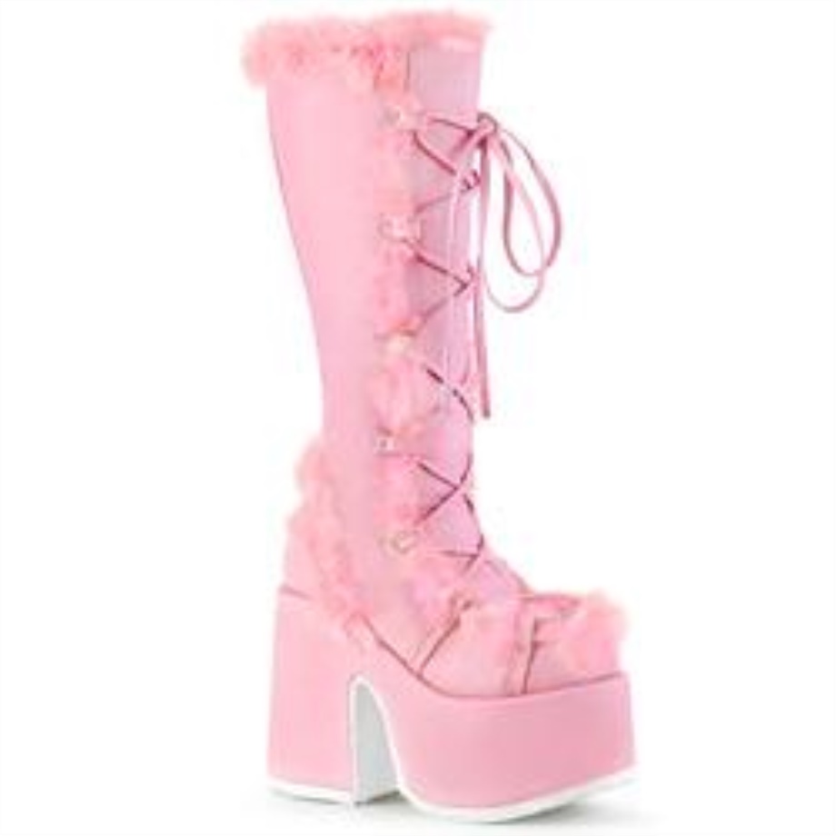 Camel-311 Pastel Pink Vegan Leather Demonia Ireland