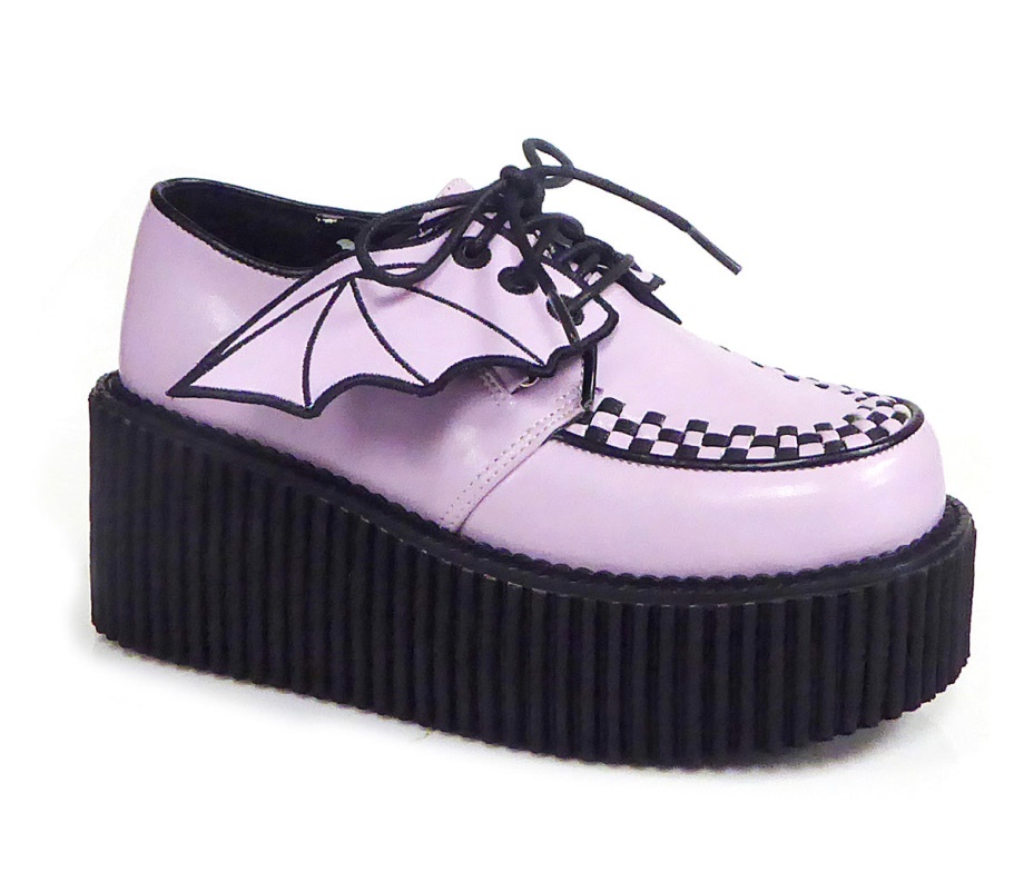 Creeper-205 Demonia Ireland Lavender Vegan Leather