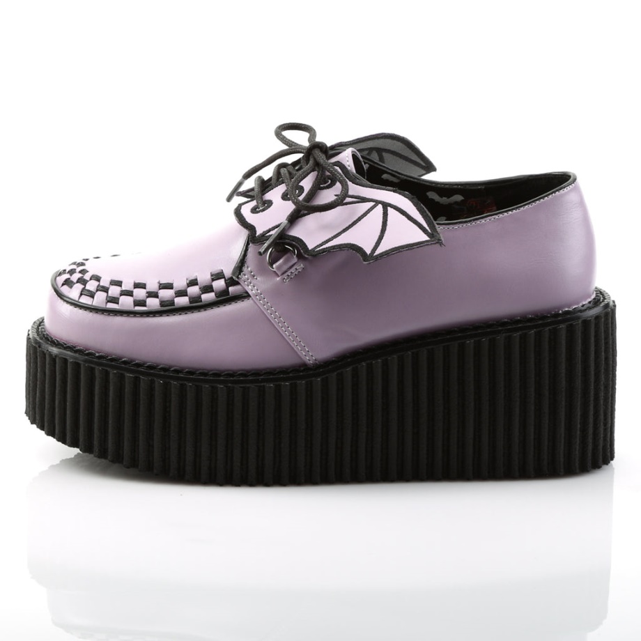 Creeper-205 Demonia Ireland Lavender Vegan Leather