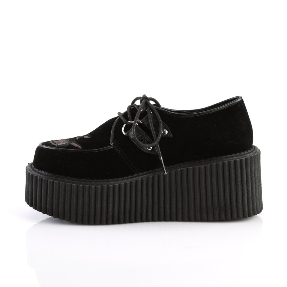 Creeper-219 Black Velvet Demonia Ireland