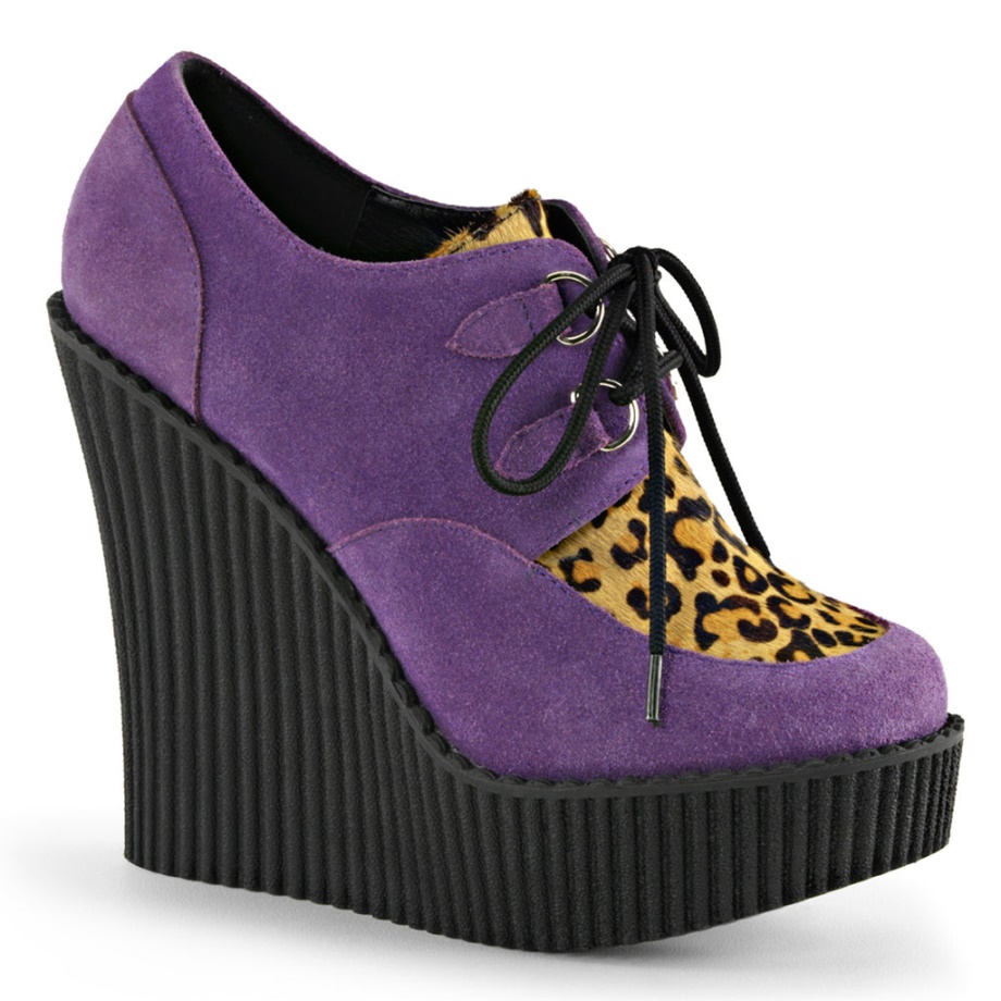 Creeper-304 Purple Vegan Suede-Animal Demonia Ireland