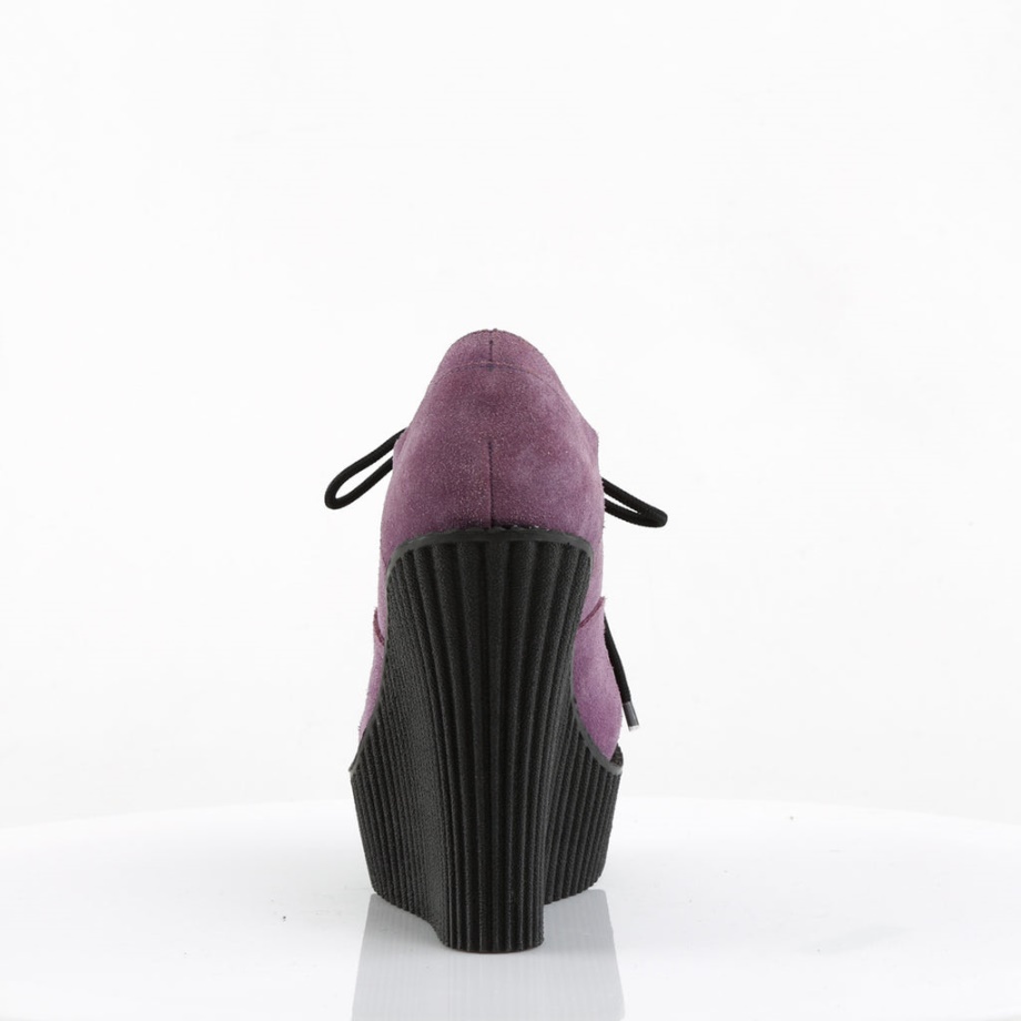Creeper-304 Purple Vegan Suede-Animal Demonia Ireland