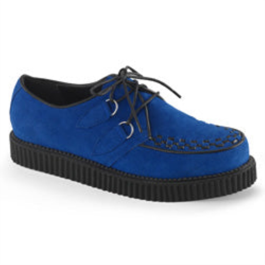 Creeper-602S Royal Blue Suede Demonia Ireland