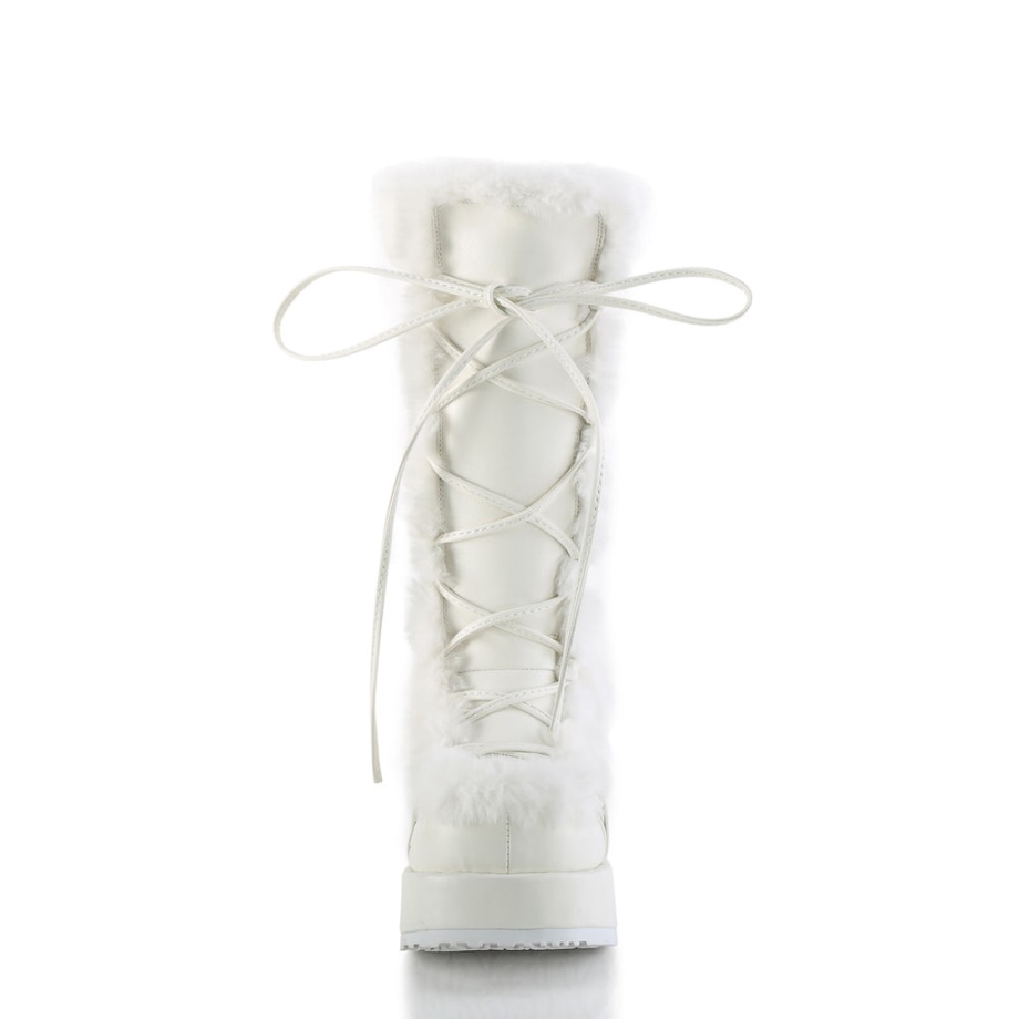 Cubby-311 Demonia Ireland White Vegan Leather