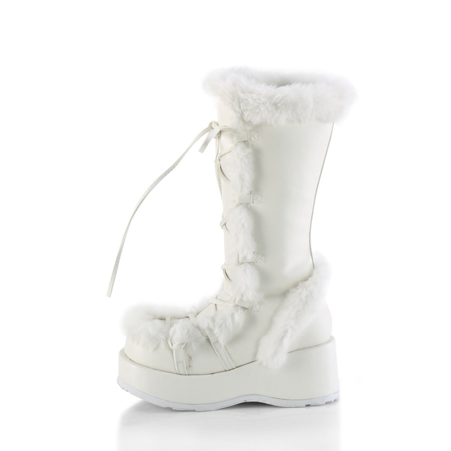 Cubby-311 Demonia Ireland White Vegan Leather