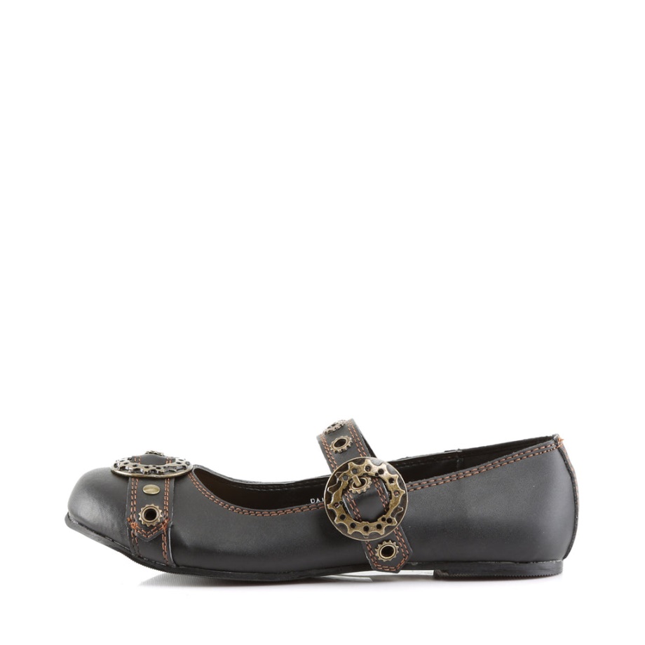 Daisy-09 Demonia Ireland Black Vegan Leather