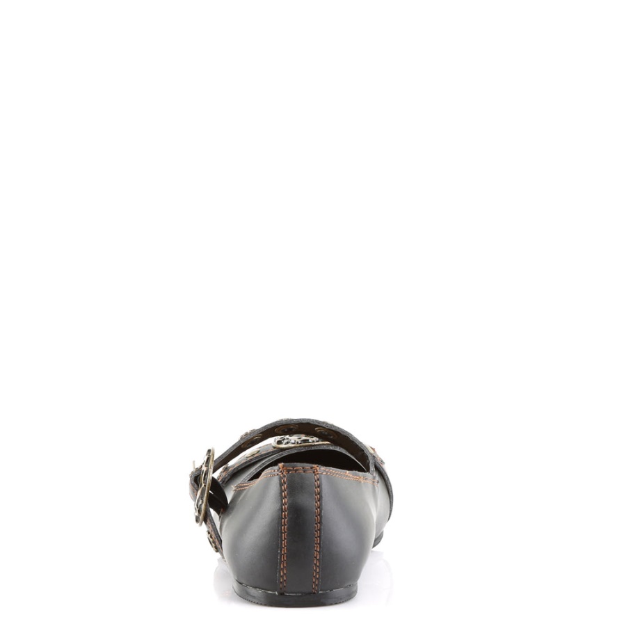 Daisy-09 Demonia Ireland Black Vegan Leather