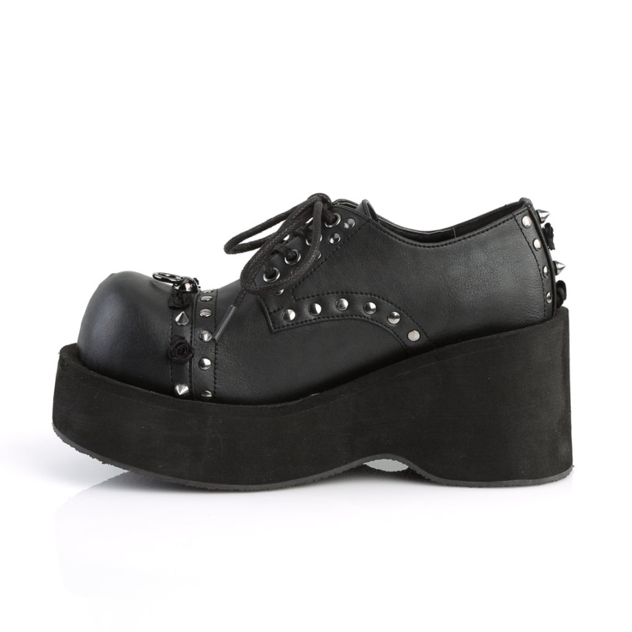Dank-110 Demonia Ireland Black Vegan Leather