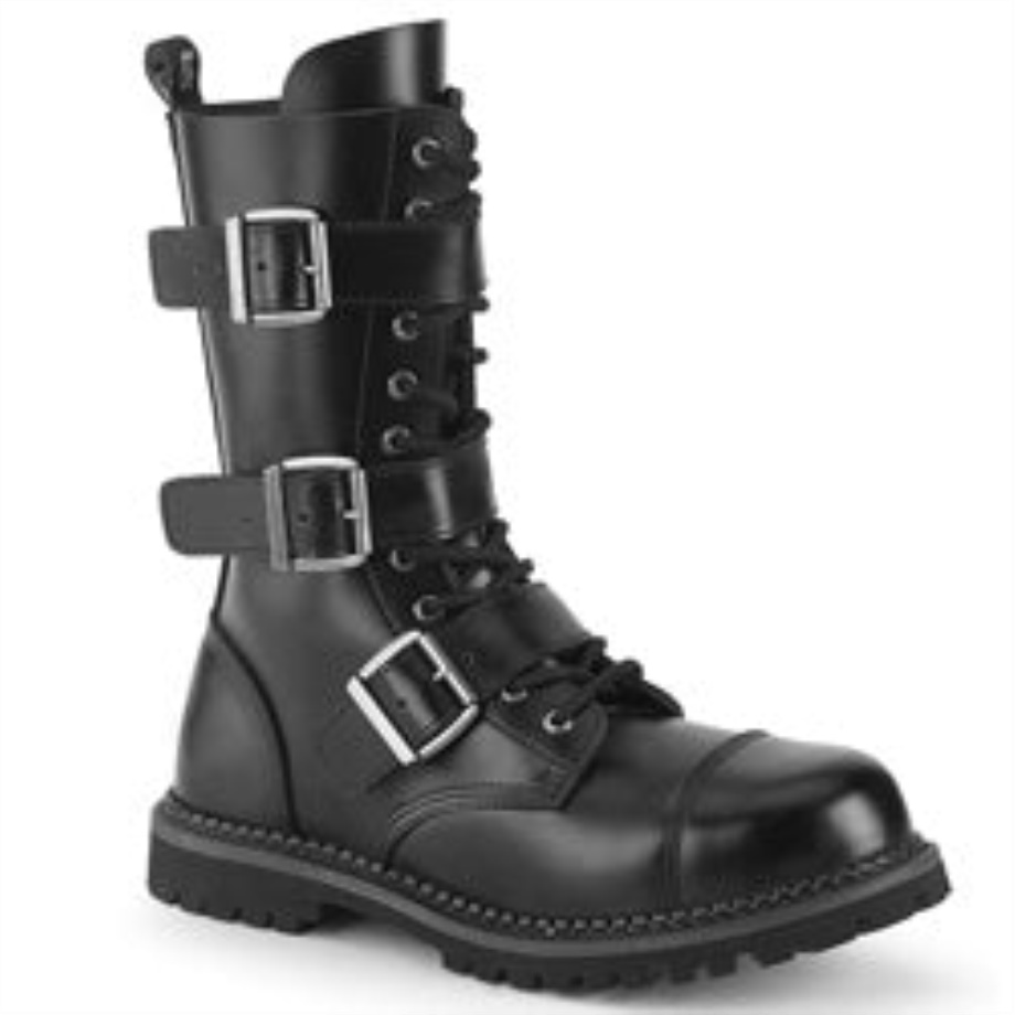 Demonia Ireland Black Leather Riot-12Bk