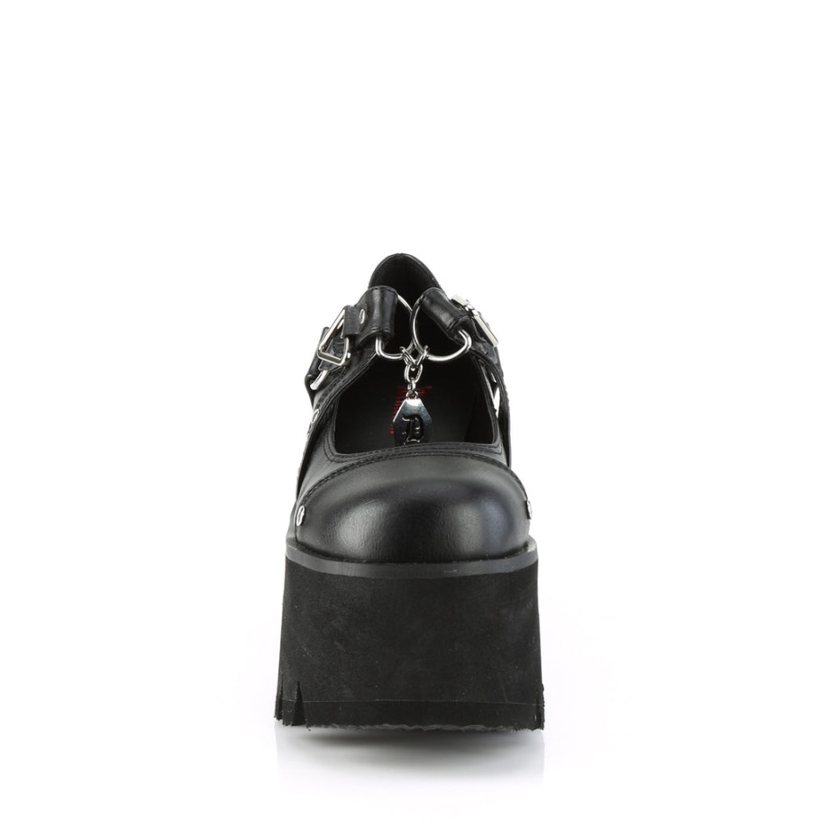 Demonia Ireland Black Str Vegan Leather Emily-377