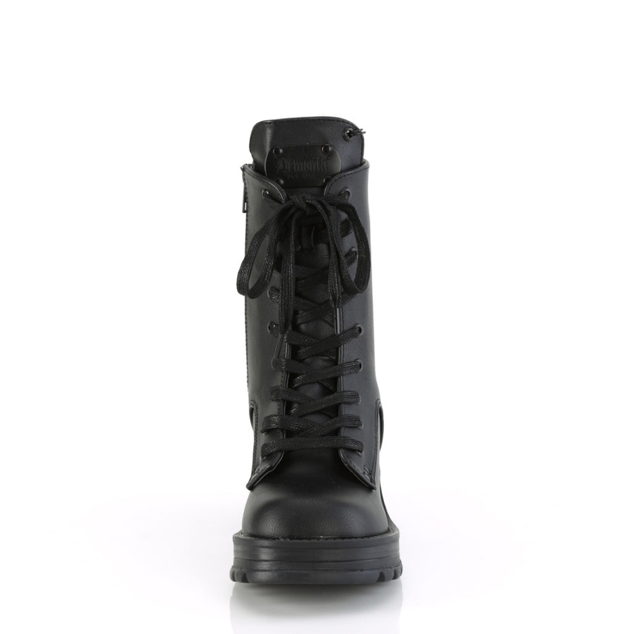 Demonia Ireland Black Vegan Leather Funn-29