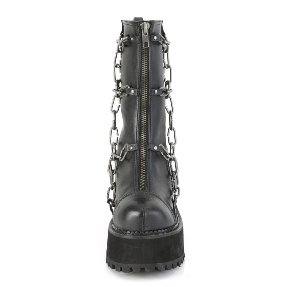 Demonia Ireland Black Vegan Leather-Patent Pixie-15