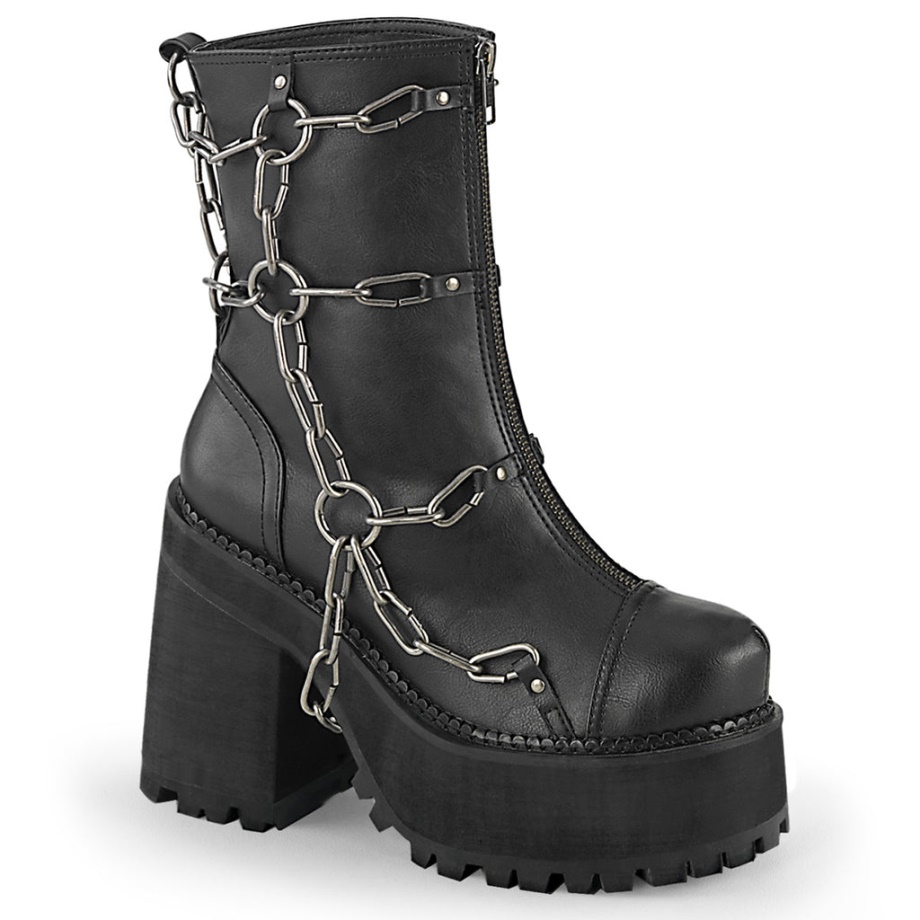 Demonia Ireland Black Vegan Leather Stomp-15
