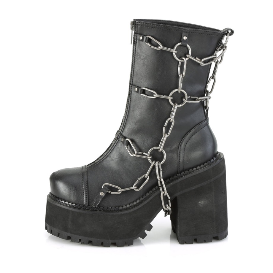 Demonia Ireland Black Vegan Leather Stomp-15