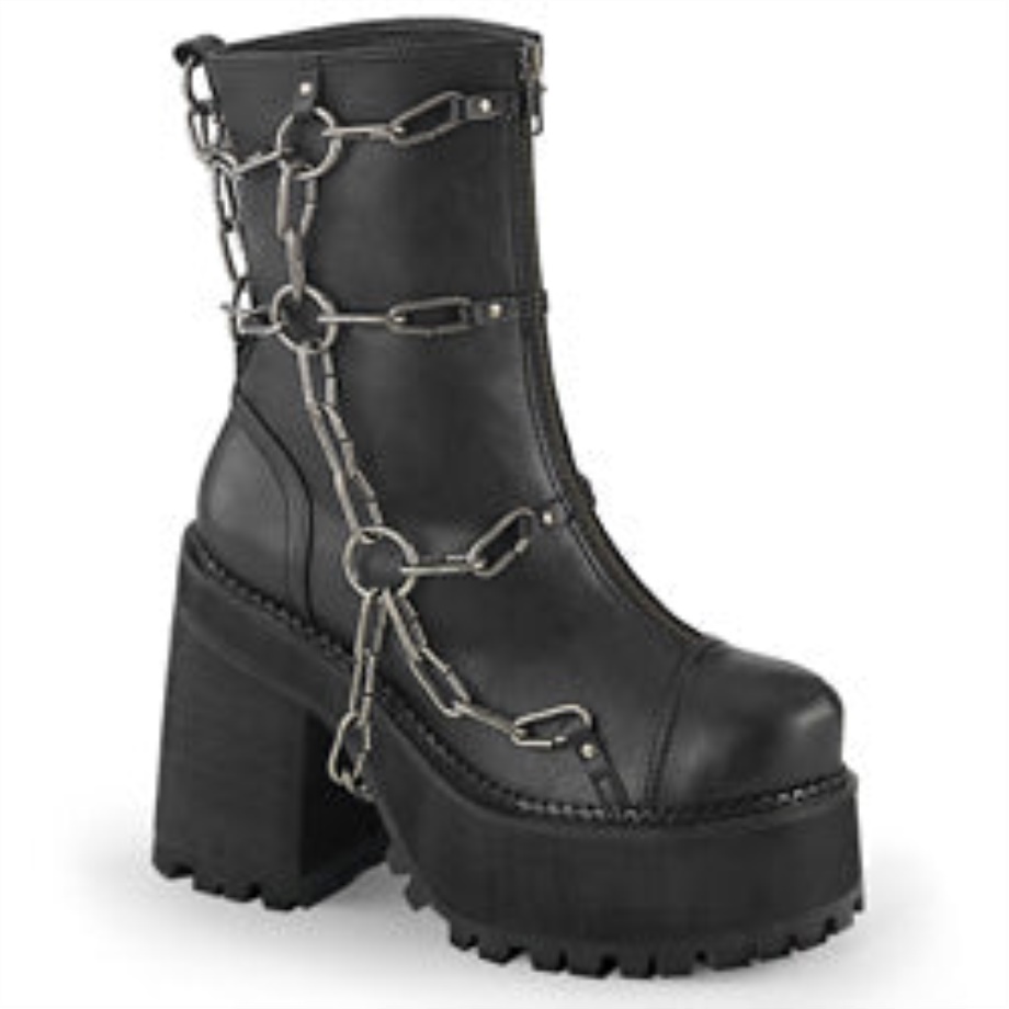 Demonia Ireland Black Vegan Leather Stomp-15