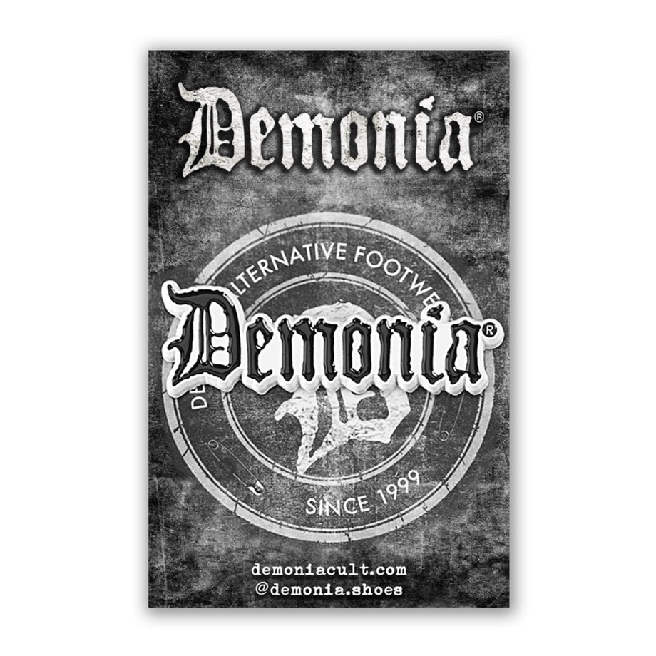 Demonia Ireland Logo Enamel Pin Black Demonia Ireland