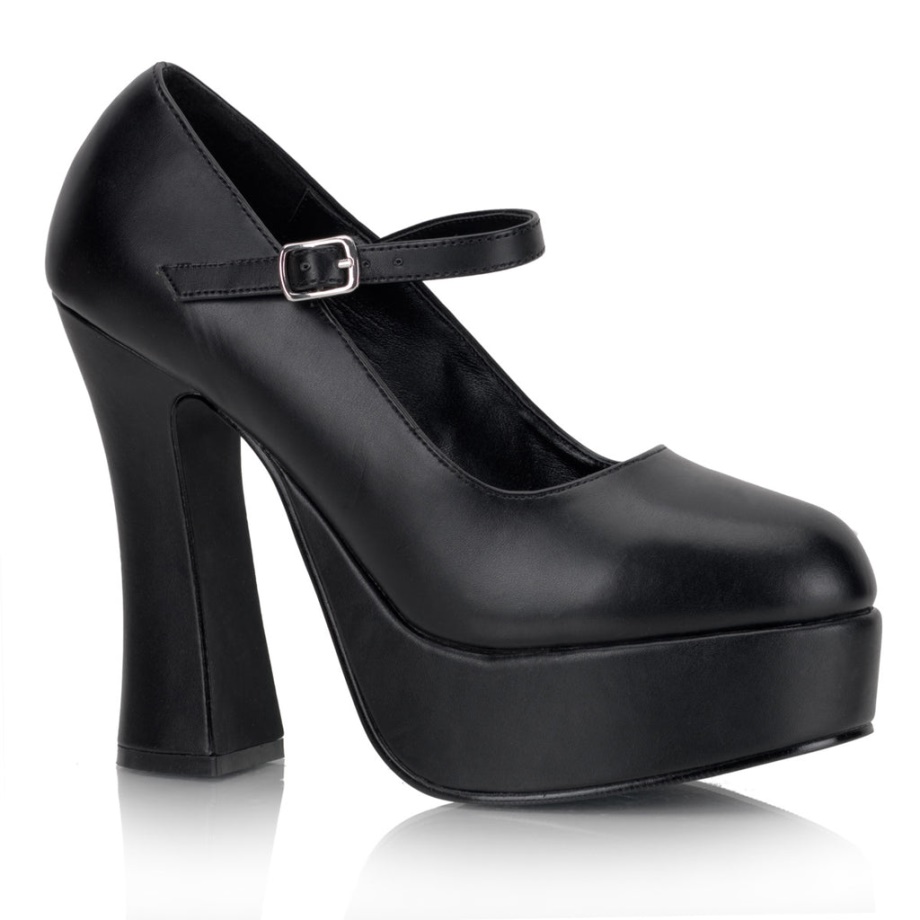 Dolly-50 Demonia Ireland Black Vegan Leather