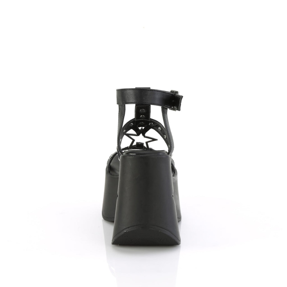 Dynamite-12 Demonia Ireland Black Vegan Leather