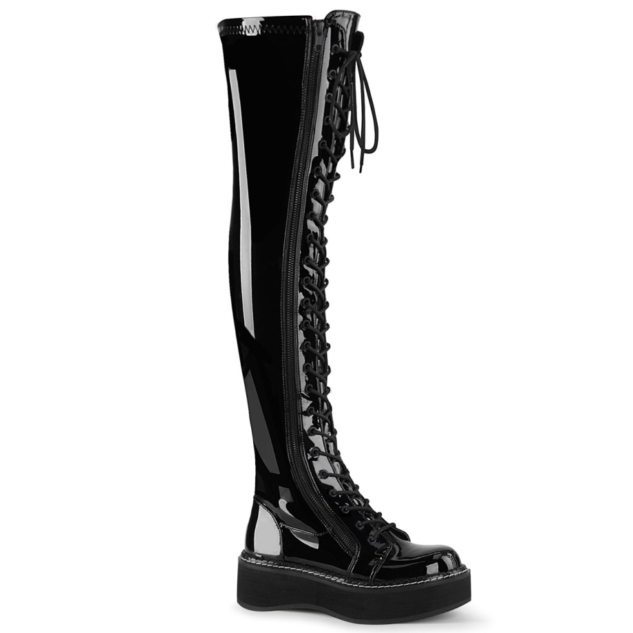 Emily-375 Black Patent Demonia Ireland