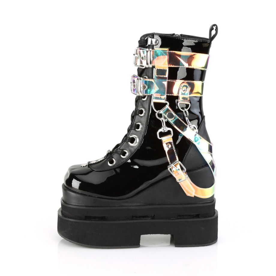 Eternal-115 Demonia Ireland Black Vegan Leather