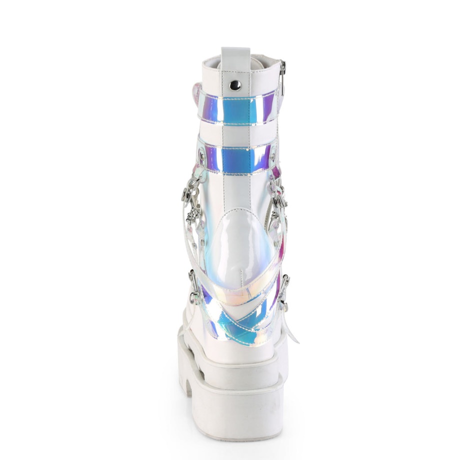 Eternal-115 White Veganleather-Patent Demonia Ireland