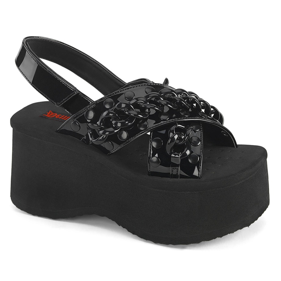 Funn-12 Demonia Ireland Black Patent