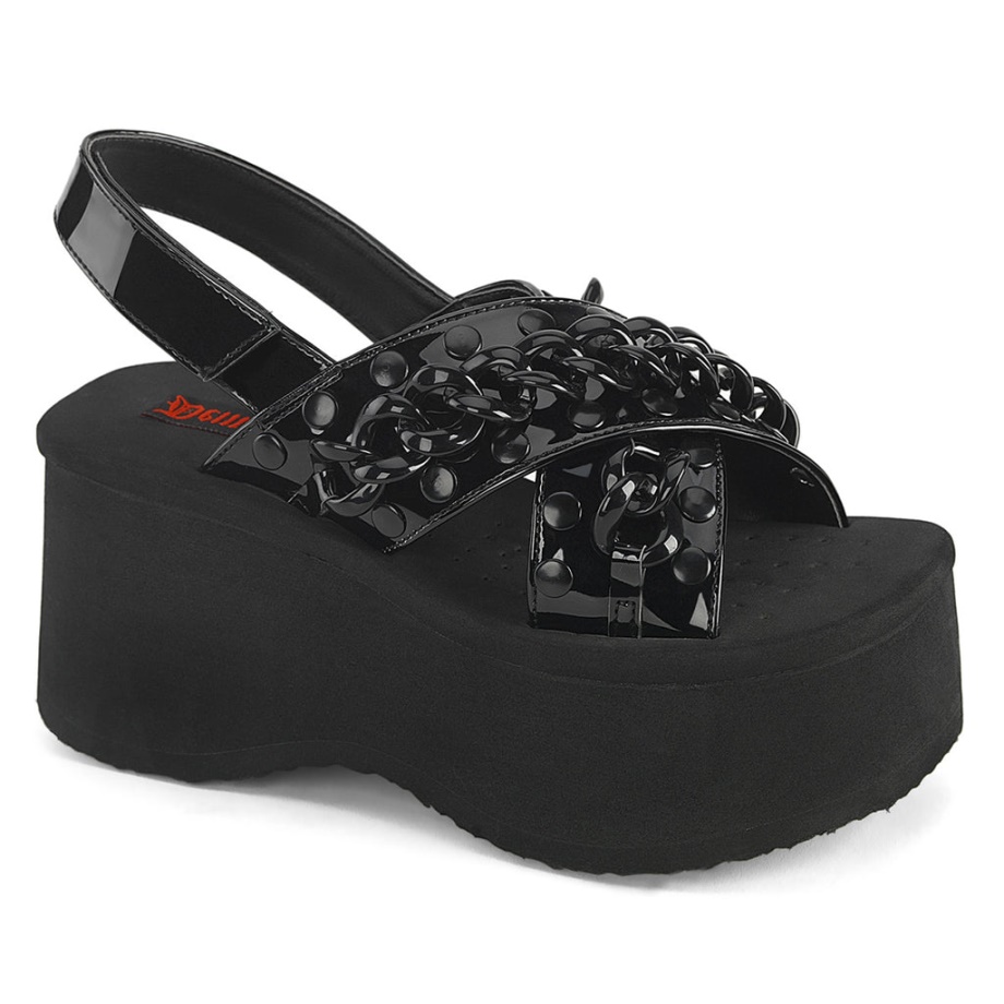 Funn-12 Demonia Ireland Black Patent