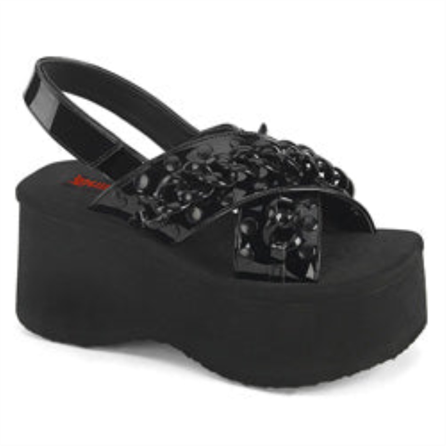 Funn-12 Demonia Ireland Black Patent