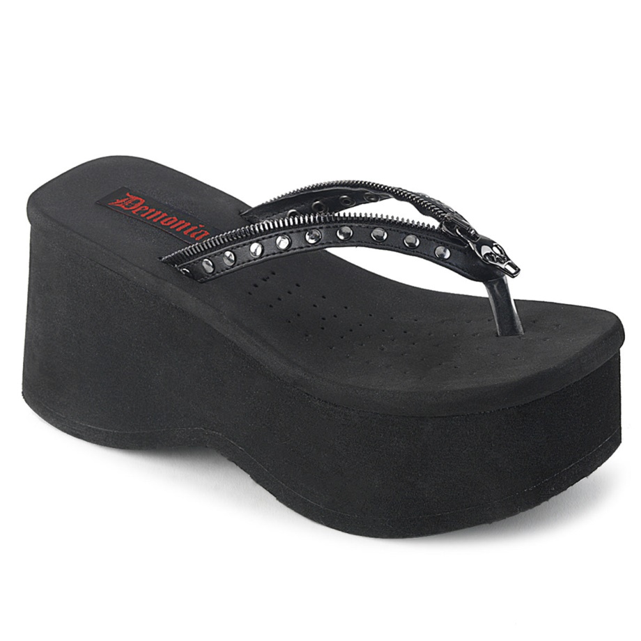 Funn-33 Demonia Ireland Black Vegan Leather