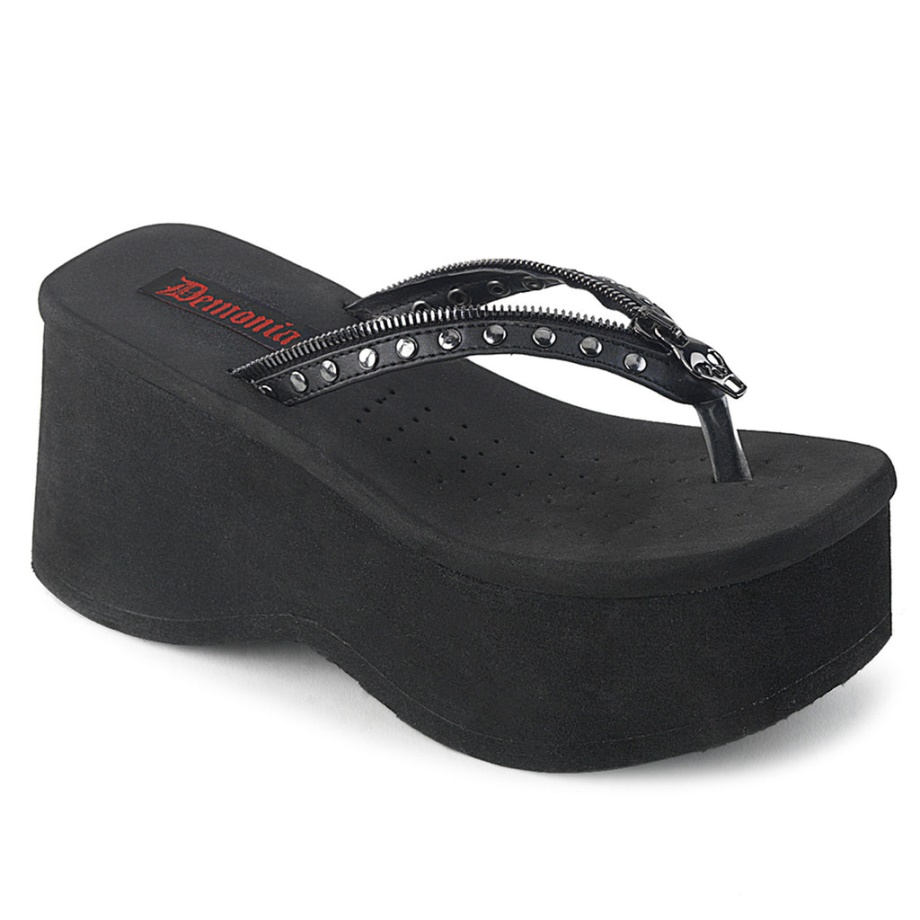 Funn-33 Demonia Ireland Black Vegan Leather