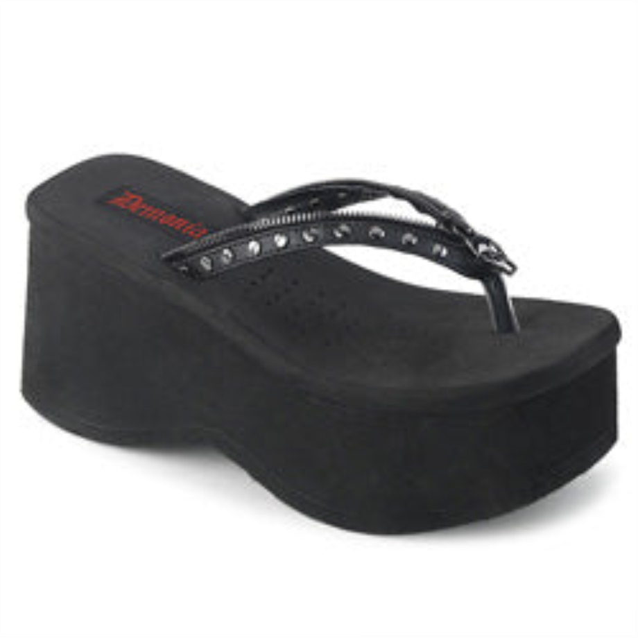 Funn-33 Demonia Ireland Black Vegan Leather