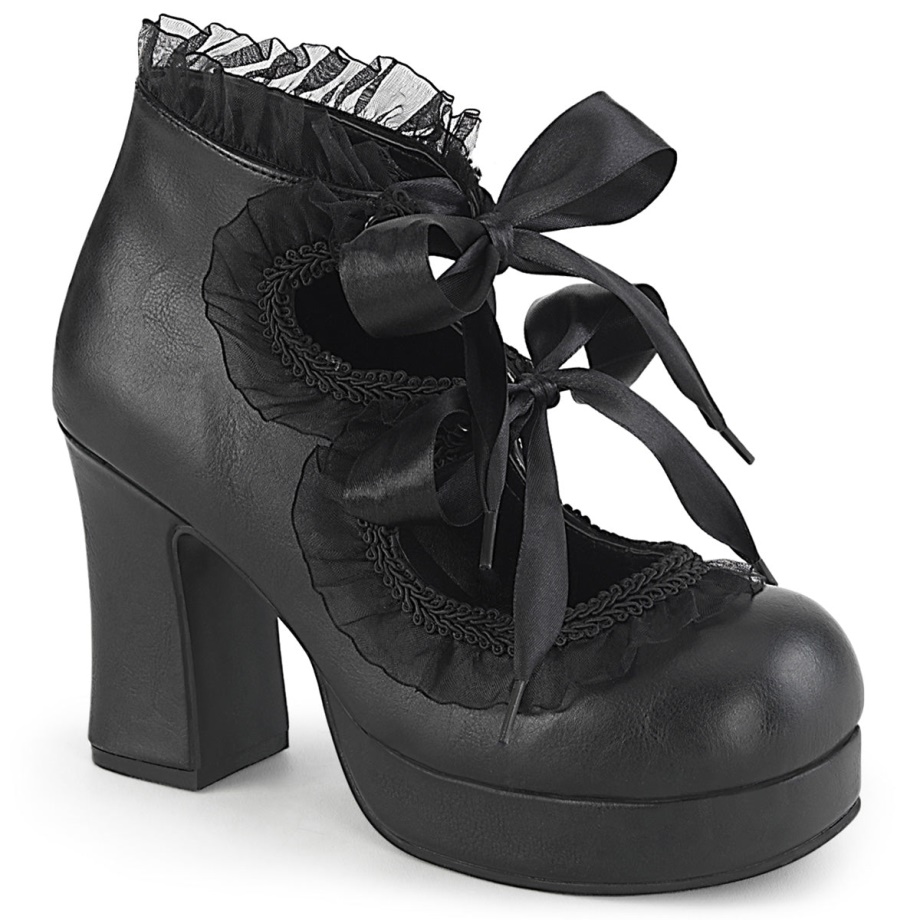 Gothika-53 Demonia Ireland Black Vegan Leather