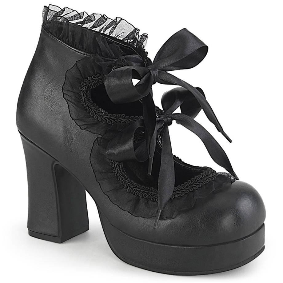 Gothika-53 Demonia Ireland Black Vegan Leather