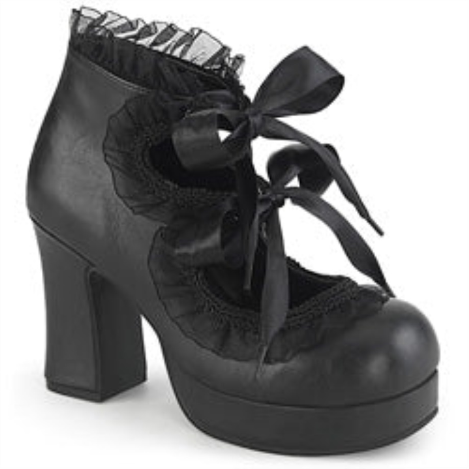 Gothika-53 Demonia Ireland Black Vegan Leather