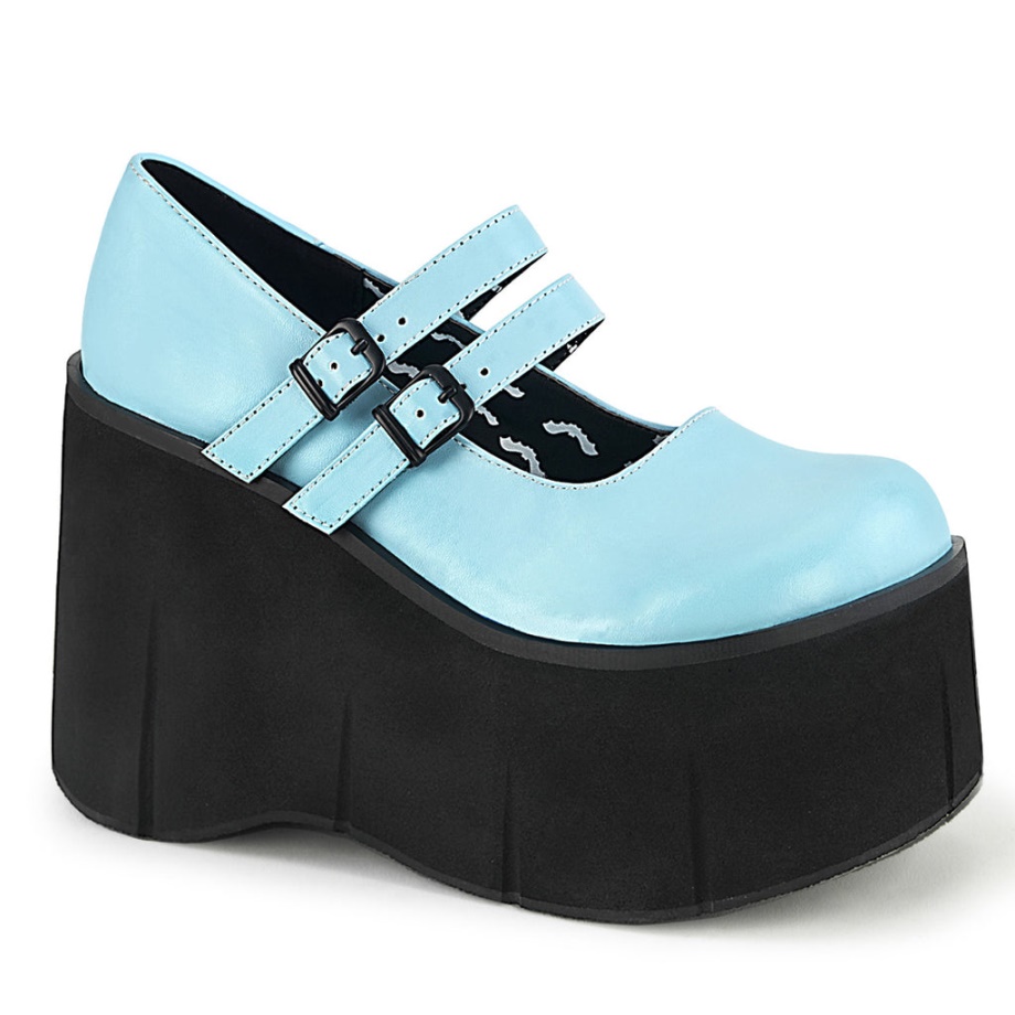 Kera-08 Demonia Ireland Baby Blue Vegan Leather
